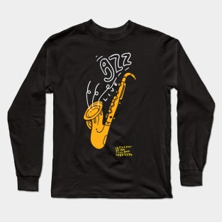 Jazz Saxophone Long Sleeve T-Shirt